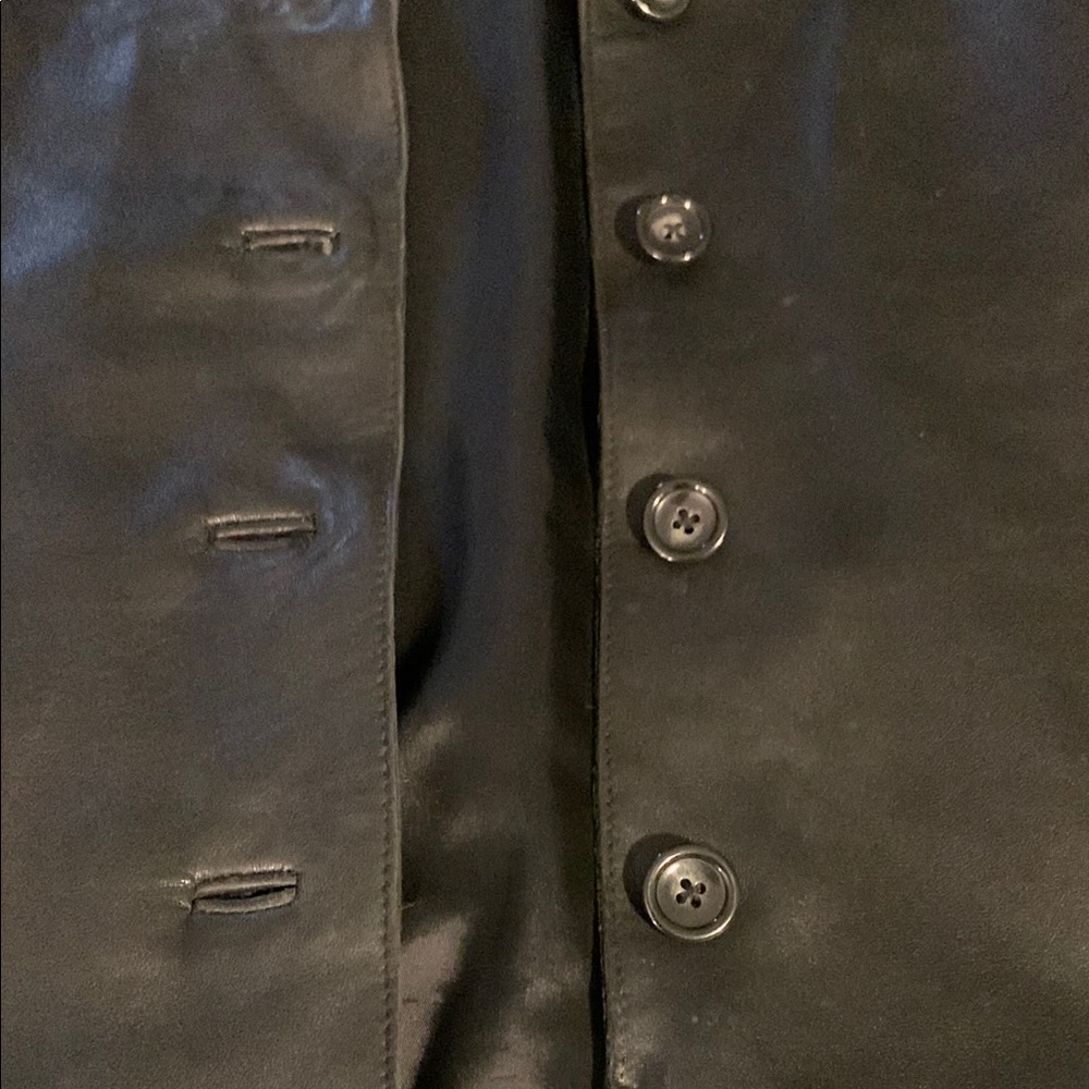 Classic Black Leather Jacket - image 2